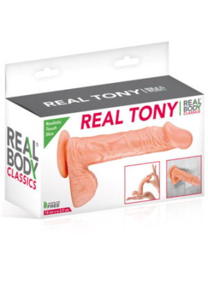 Gode réaliste veiné avec testicules et ventouse 18cm - CC5141131194